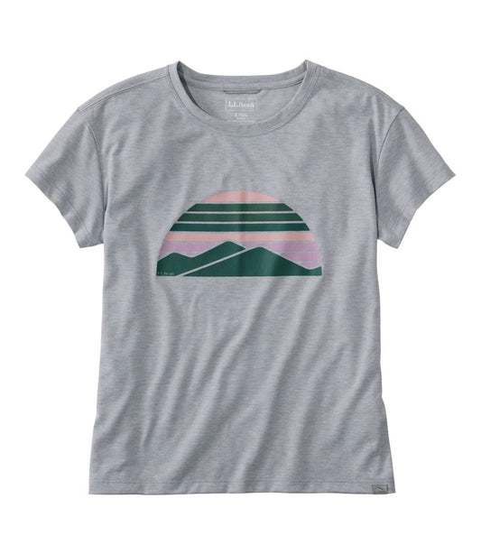 Women's Vista Camp Tee, Short-Sleeve Graphic Crew L.L.Bean Classic