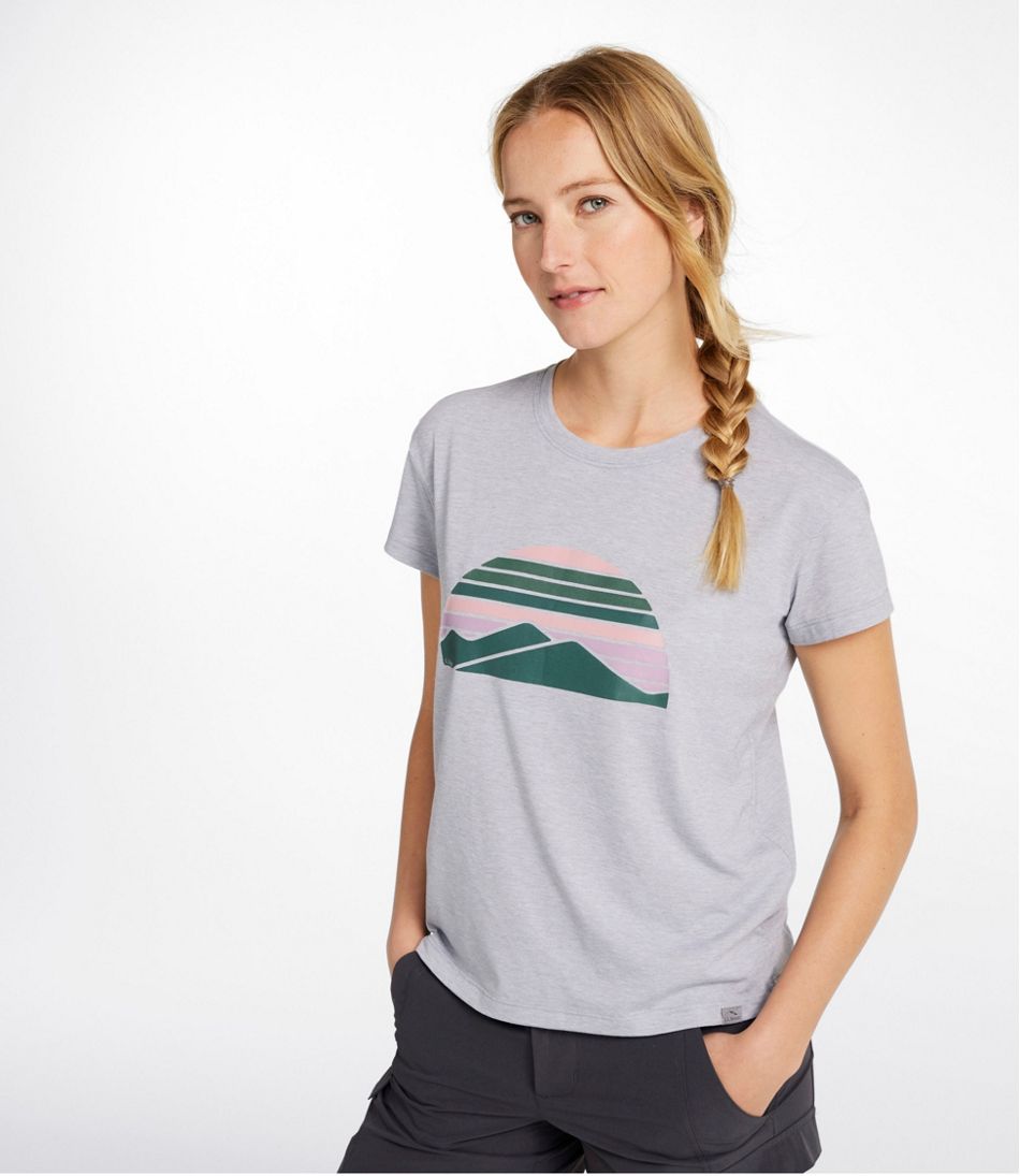 Women's Vista Camp Tee, Short-Sleeve Graphic Crew L.L.Bean Classic