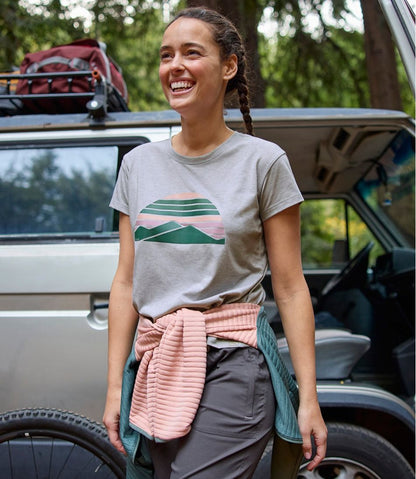 Women's Vista Camp Tee, Short-Sleeve Graphic Crew L.L.Bean Classic