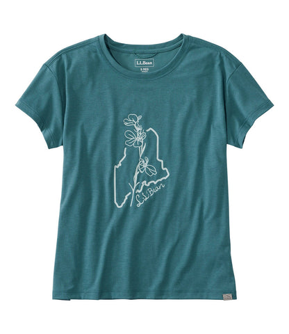 Storm Teal Maine Floral,X-Small