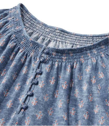 Women's Camden Hills Tee, Three-Quarter-Sleeve Print L.L.Bean Everyday