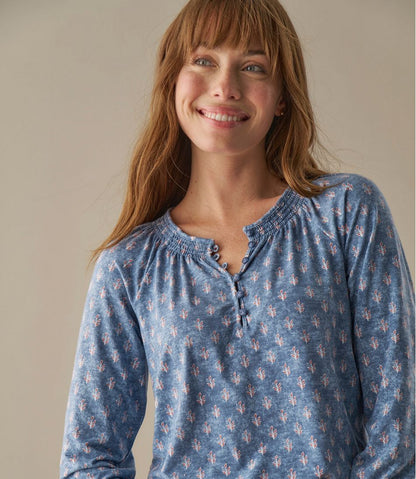 Women's Camden Hills Tee, Three-Quarter-Sleeve Print L.L.Bean Everyday