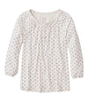 Cream/Indigo Block Dot