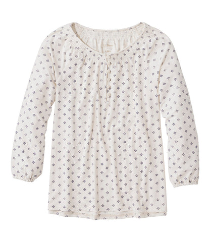Cream/Indigo Block Dot,X-Small