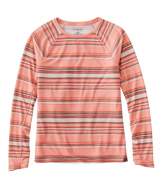 Women's Everyday SunSmart® Tee, Crewneck Long-Sleeve Stripe L.L.Bean Value