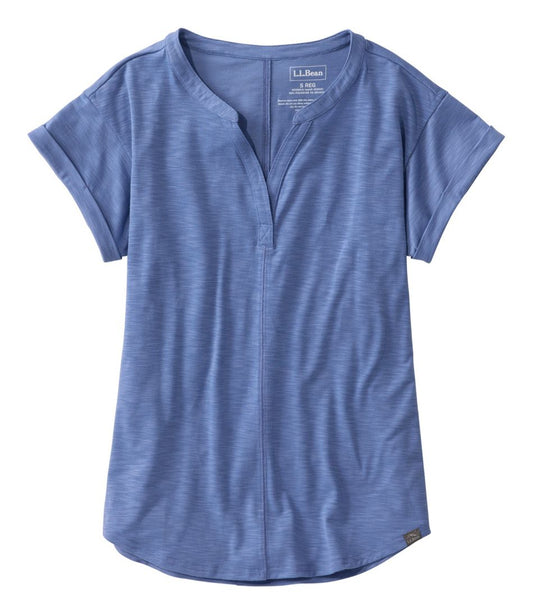 Women's Streamside Tee, Short-Sleeve Splitneck L.L.Bean Premium