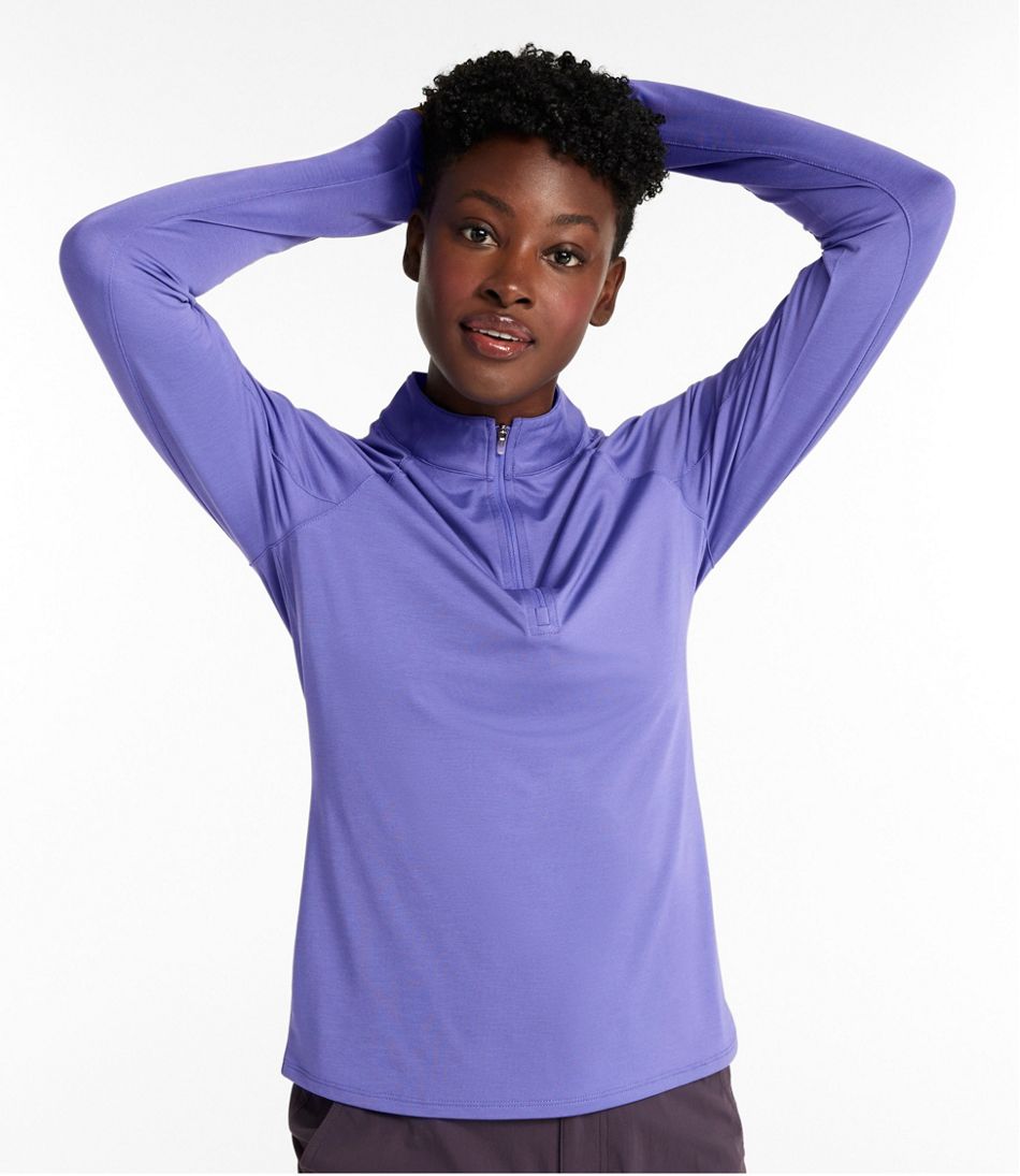 Women's Access Trail Pullover, Long-Sleeve Quarter-Zip L.L.Bean Trending