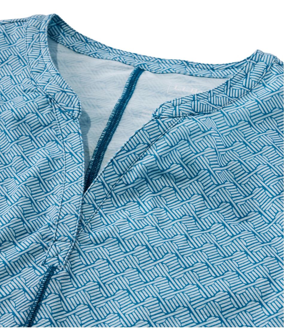 Women's Streamside Tee, Short-Sleeve Splitneck Print L.L.Bean Top Pick