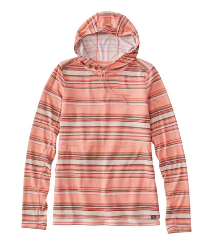 Women's Everyday SunSmart® Hooded Pullover, Long-Sleeve Stripe L.L.Bean Recommended