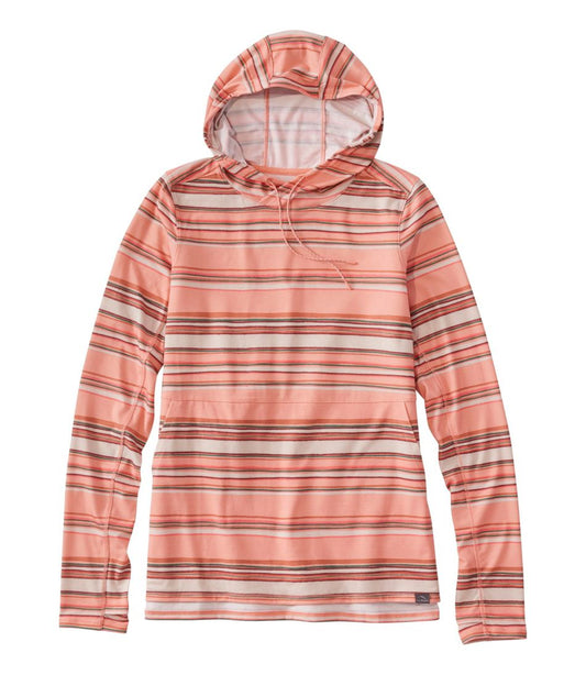 Women's Everyday SunSmart® Hooded Pullover, Long-Sleeve Stripe L.L.Bean Recommended