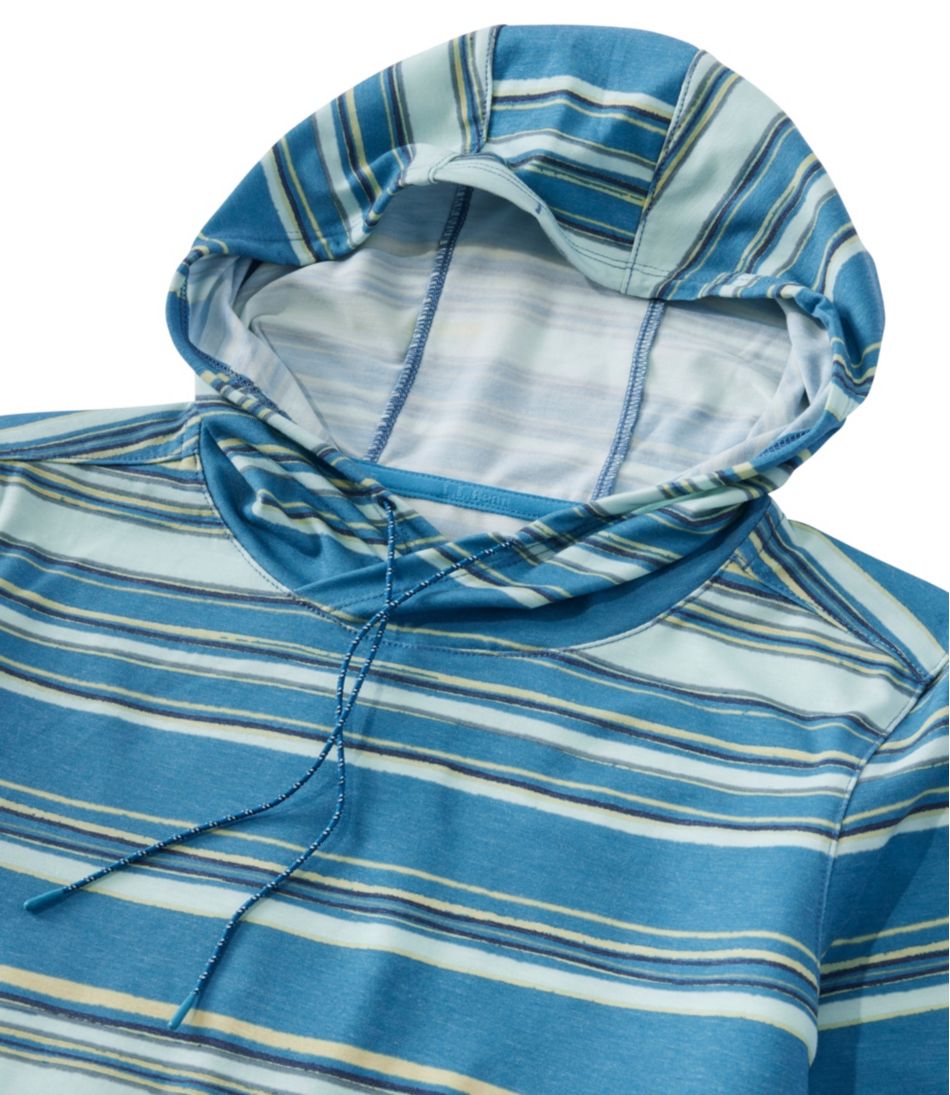 Women's Everyday SunSmart® Hooded Pullover, Long-Sleeve Stripe L.L.Bean Recommended