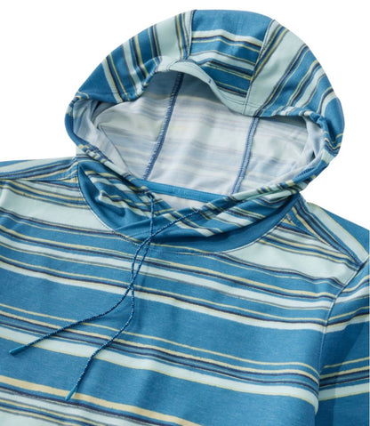 Women's Everyday SunSmart® Hooded Pullover, Long-Sleeve Stripe L.L.Bean Recommended