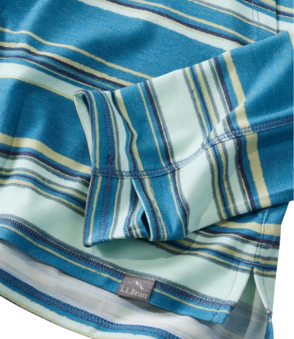 Women's Everyday SunSmart® Hooded Pullover, Long-Sleeve Stripe L.L.Bean Recommended