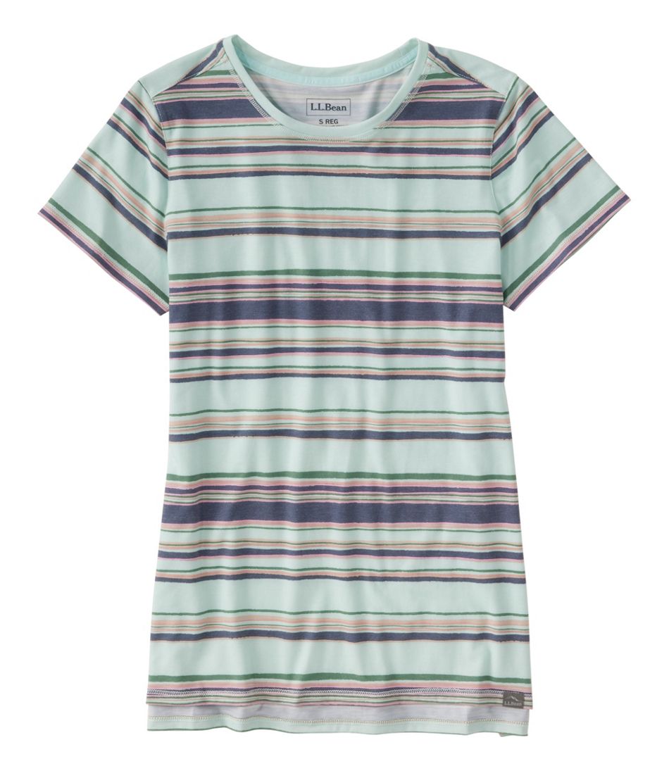 Women's Everyday SunSmart® Tee, Short-Sleeve Stripe L.L.Bean Value