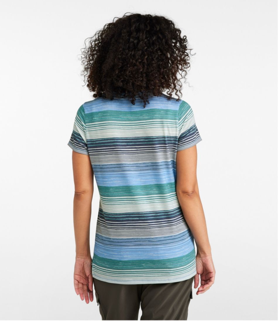 Women's Everyday SunSmart® Tee, Short-Sleeve Stripe L.L.Bean Value