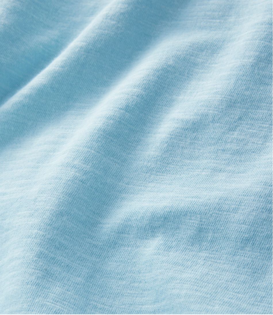 Women's Organic Cotton Tee, V-Neck Cap-Sleeve L.L.Bean Best Seller