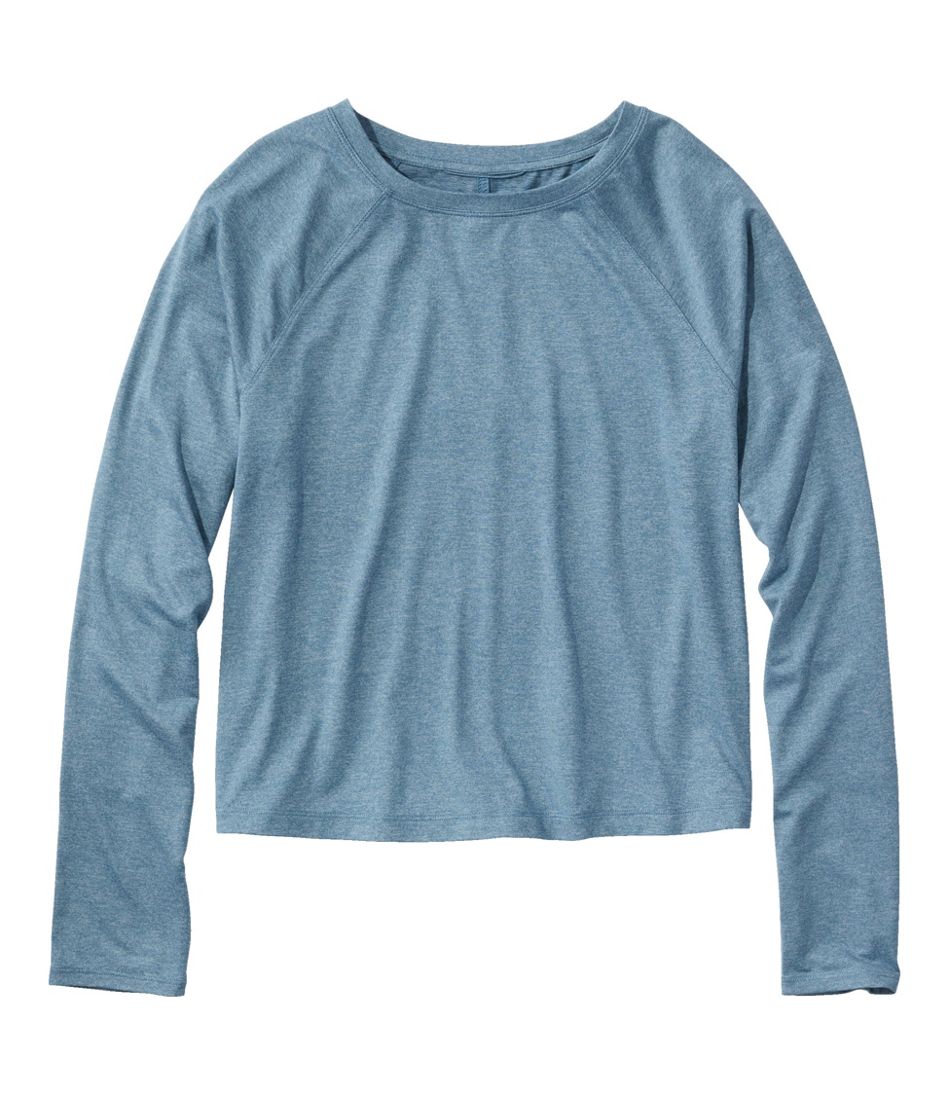 Women's Movement Essential Tee, Long-Sleeve Cropped L.L.Bean Top Pick