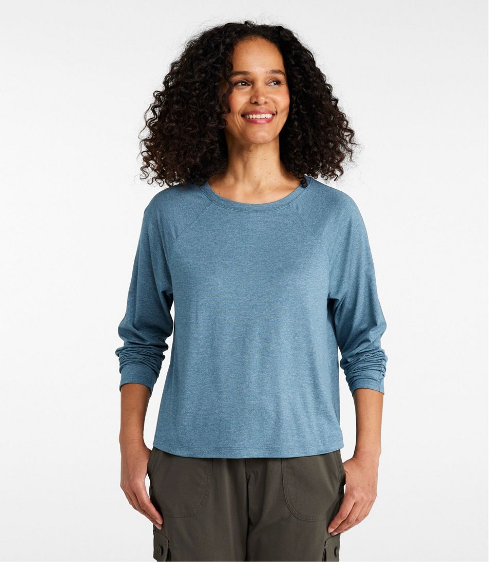 Women's Movement Essential Tee, Long-Sleeve Cropped L.L.Bean Top Pick