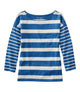 Bright Blue Blocked Stripe
