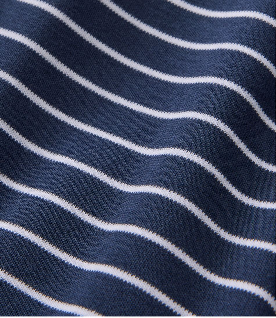 Women's Pima Cotton Tee, Short-Sleeve Crewneck Stripe L.L.Bean Top Pick