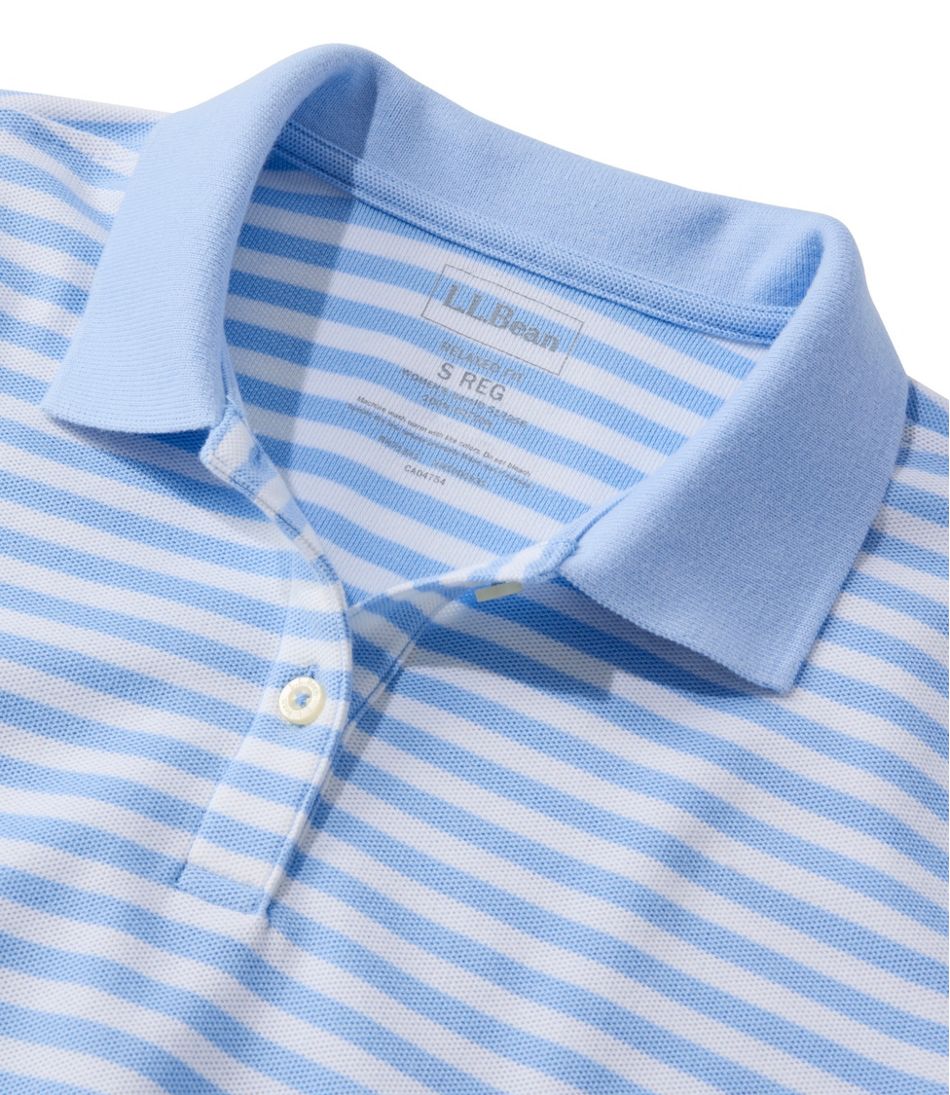 Women's Premium Double L Polo, Short-Sleeve Relaxed Fit Stripe L.L.Bean Popular