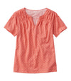 Warm Coral Floral Dot