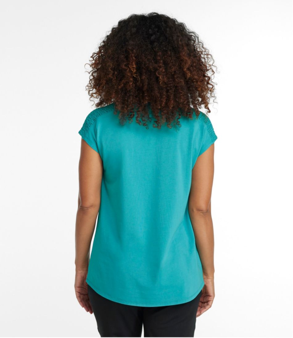 Women's Beyond Soft V-Neck Tee, Short Sleeve L.L.Bean Best Seller