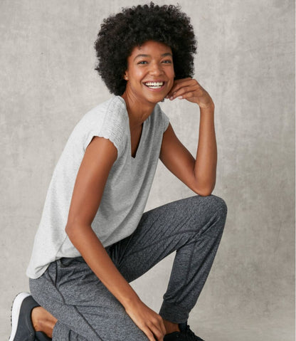 Women's Beyond Soft V-Neck Tee, Short Sleeve L.L.Bean Best Seller