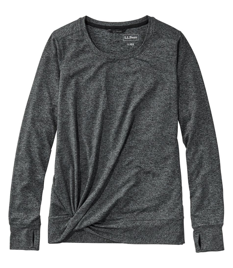 Women's VentureSoft Twist-Front Top, Long-Sleeve L.L.Bean Top Pick