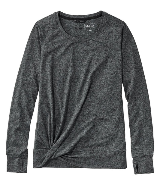 Women's VentureSoft Twist-Front Top, Long-Sleeve L.L.Bean Top Pick