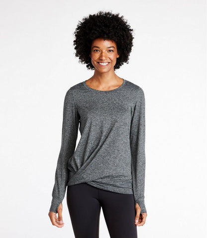 Women's VentureSoft Twist-Front Top, Long-Sleeve L.L.Bean Top Pick
