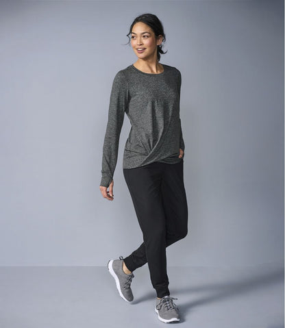 Women's VentureSoft Twist-Front Top, Long-Sleeve L.L.Bean Top Pick