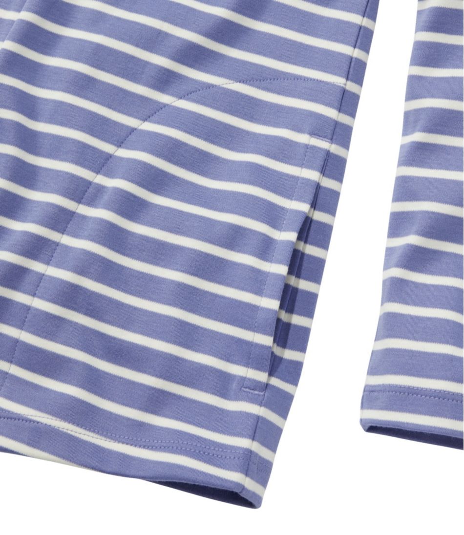 Women's Pima Cotton Open Cardigan, With Pockets Stripe L.L.Bean Featured