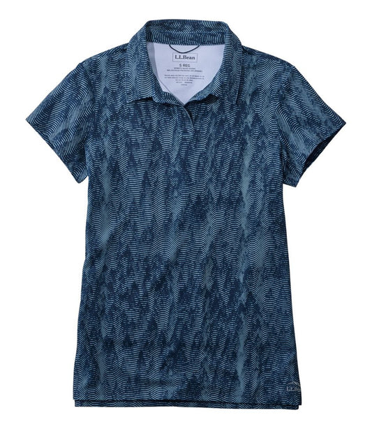 Women's Access Polo, Short-Sleeve Print L.L.Bean Popular