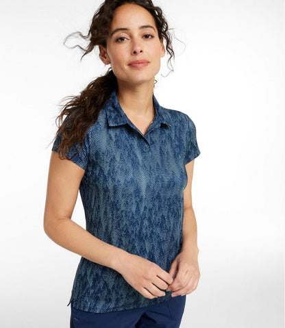 Women's Access Polo, Short-Sleeve Print L.L.Bean Popular