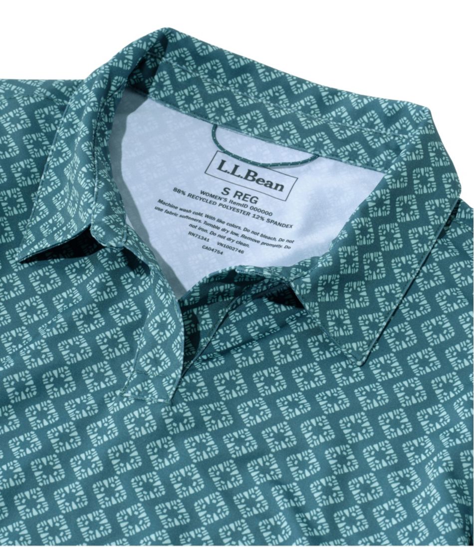 Women's Access Polo, Short-Sleeve Print L.L.Bean Popular
