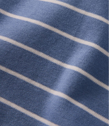 Women's L.L.Bean Tee, Short-Sleeve Notch-Neck Stripe L.L.Bean Trending