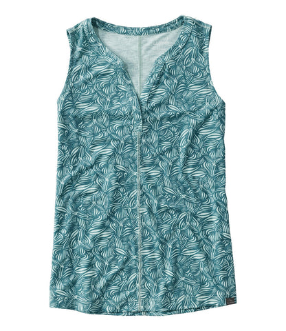 Storm Teal Botanical,X-Small