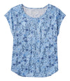 Foggy Blue Sketched Floral