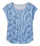 Foggy Blue Sketched Floral