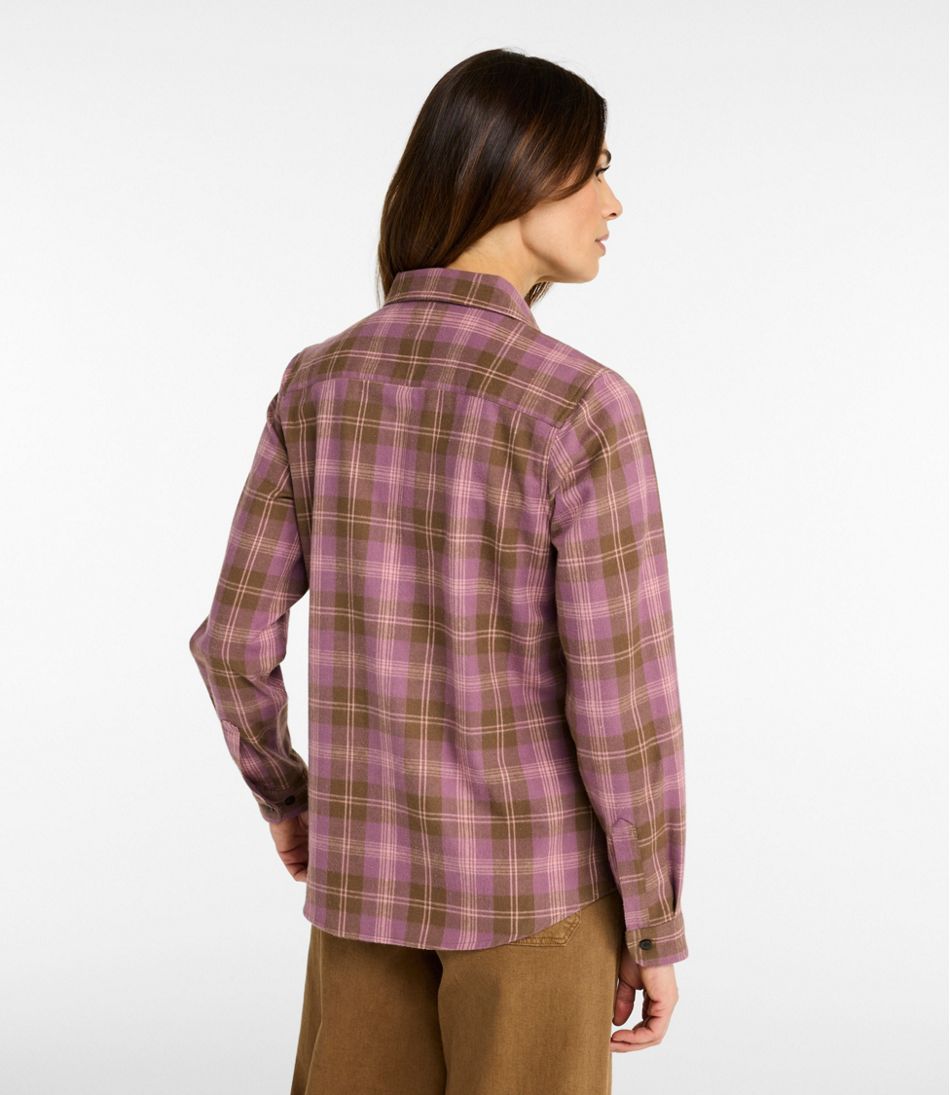 Women's Scotch Plaid Flannel Shirt, Relaxed L.L.Bean New