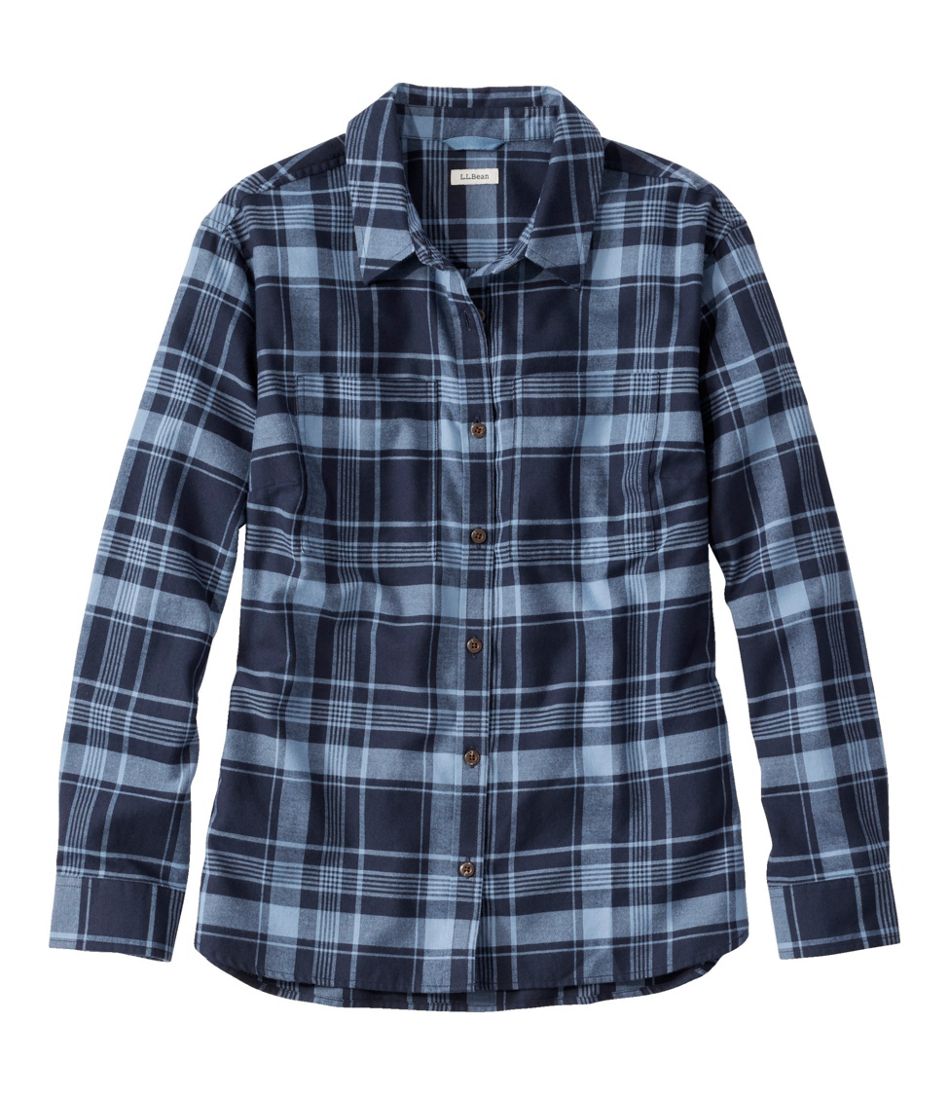 Women's Whisperweight Flannel Shirt, Button-Down L.L.Bean Featured