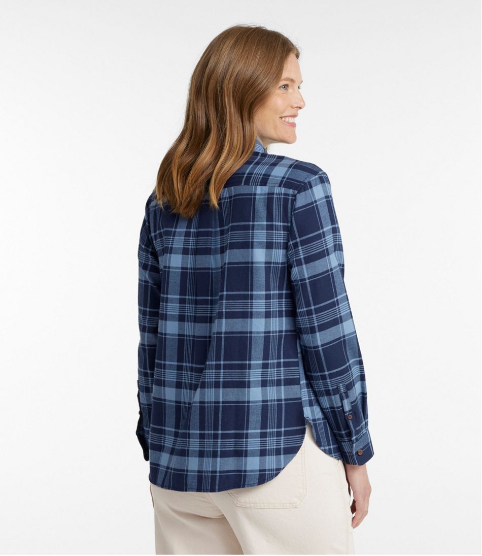 Women's Whisperweight Flannel Shirt, Button-Down L.L.Bean Featured