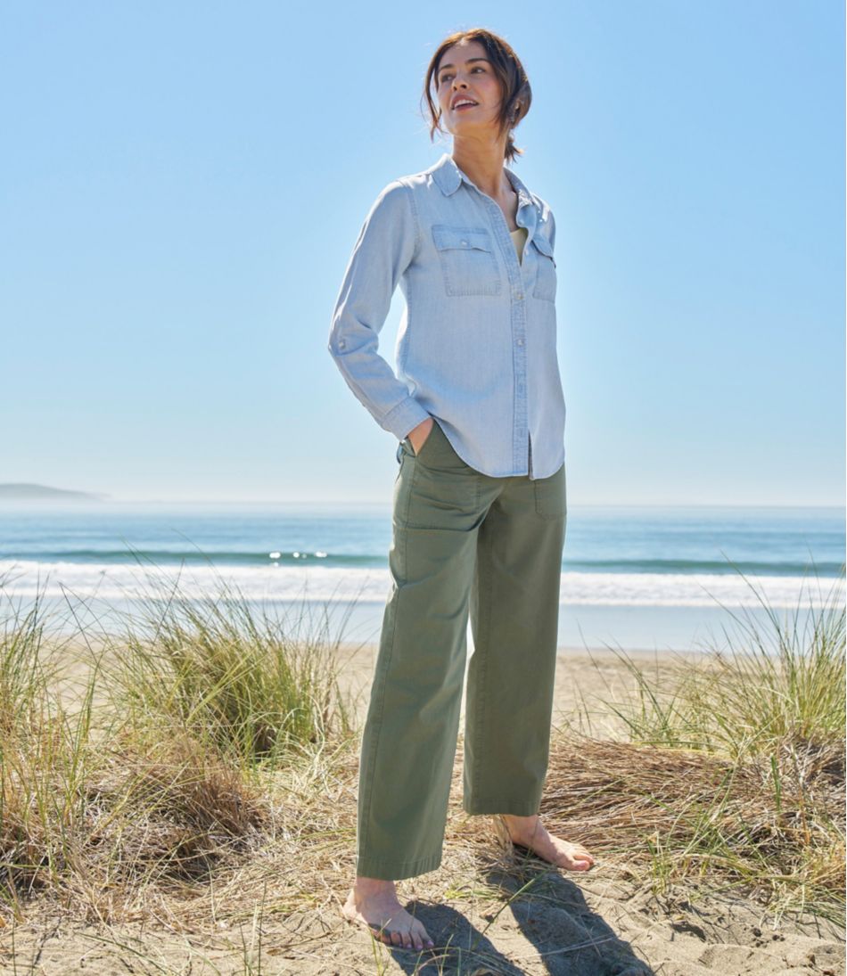 Women's Soft-Washed Utility Shirt L.L.Bean Trending