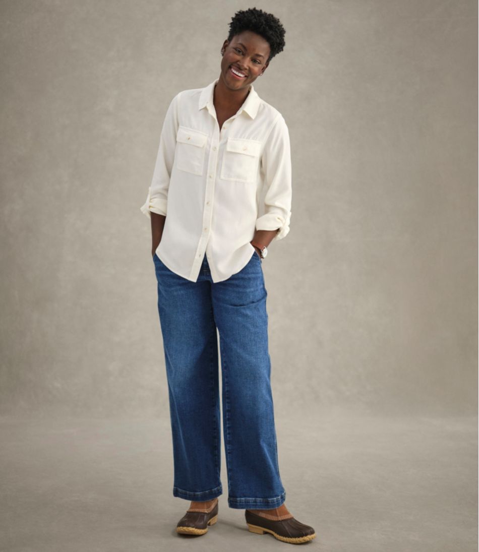 Women's Soft-Washed Utility Shirt L.L.Bean Trending