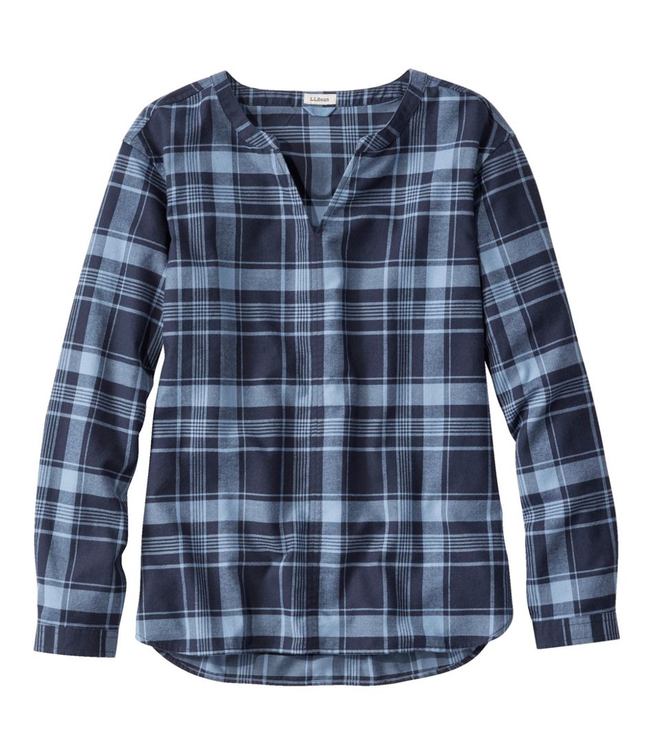 Women's Whisperweight Flannel Popover Shirt L.L.Bean Best Seller