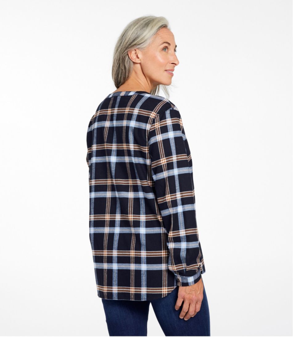Women's Whisperweight Flannel Popover Shirt L.L.Bean Best Seller