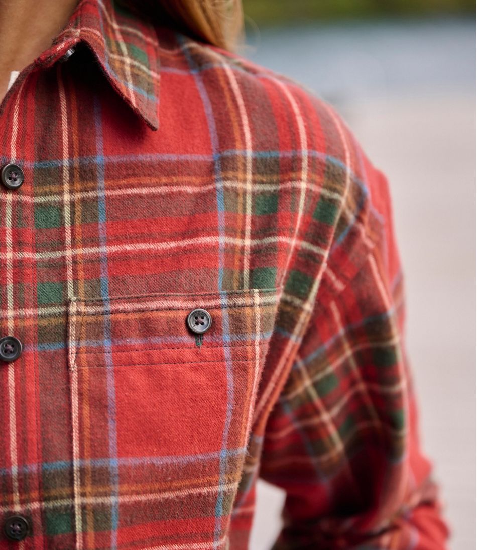 Women's Scotch Plaid Flannel Shirt, Boyfriend L.L.Bean Recommended