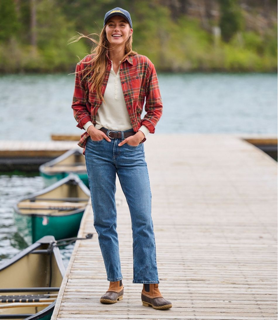 Women's Scotch Plaid Flannel Shirt, Boyfriend L.L.Bean Recommended