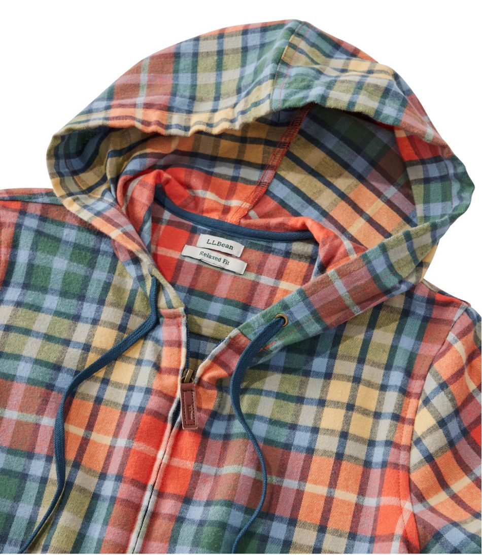 Women's Scotch Plaid Flannel Shirt, Relaxed Zip Hoodie L.L.Bean Classic